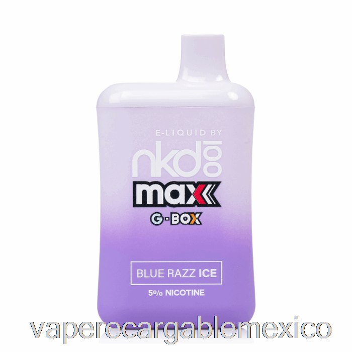 Vape Recargable Gbox X Nude 100 5500 Desechable Blue Razz Ice